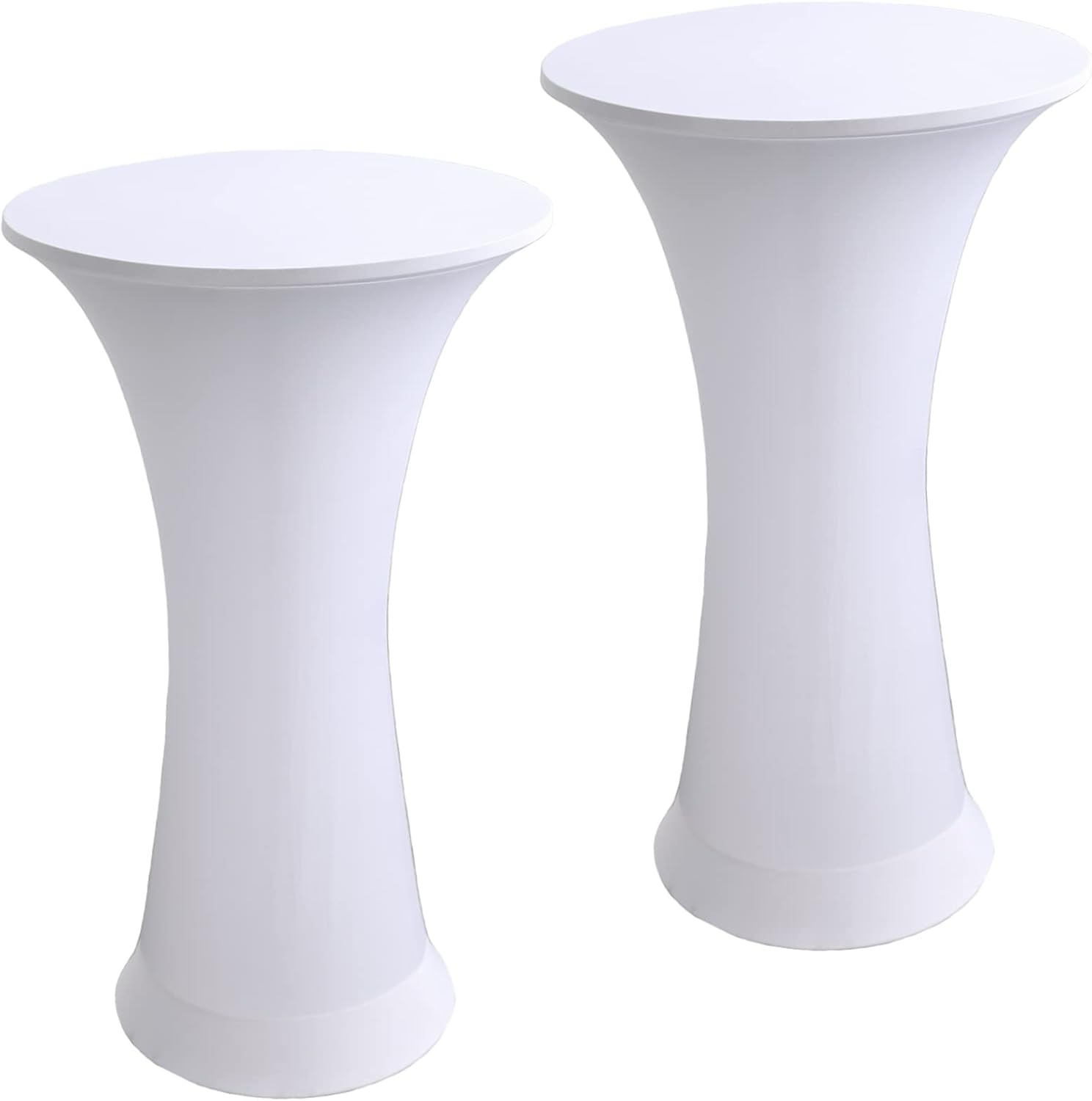 Linen, white, spandex, cocktail table